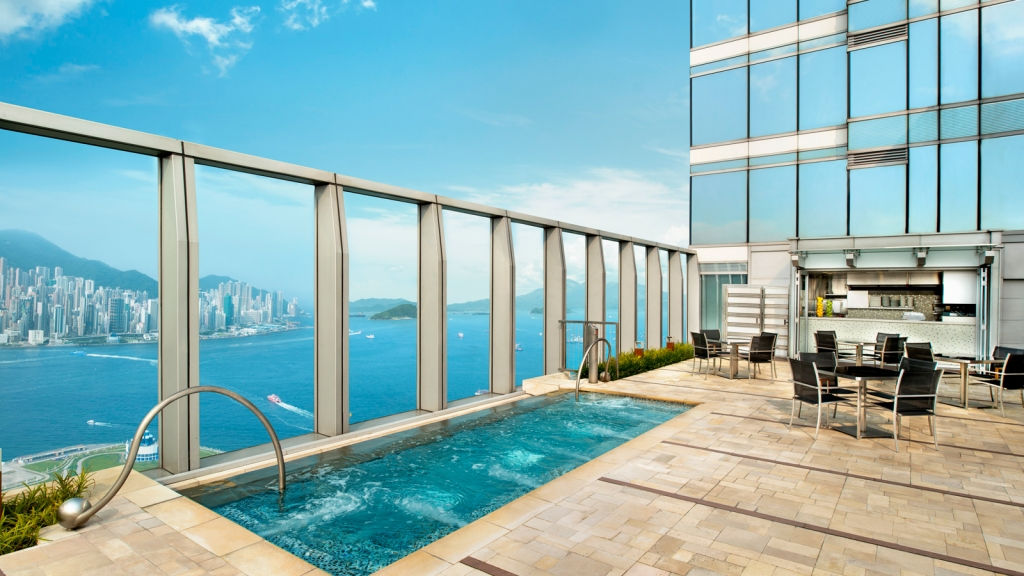 The Jacuzzi on the WET DECK at W Hong Kong hotel